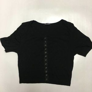 Fashion Nova Cropped Shirt - SOLD